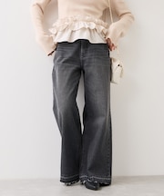 バギーワイドデニムパンツ