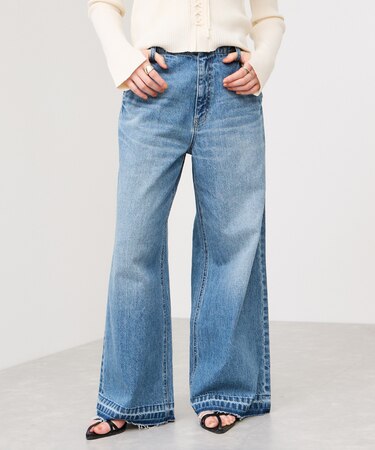 バギーワイドデニムパンツ