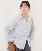 ウエストリボンシャツ/イージーケア・WEB限定カラー