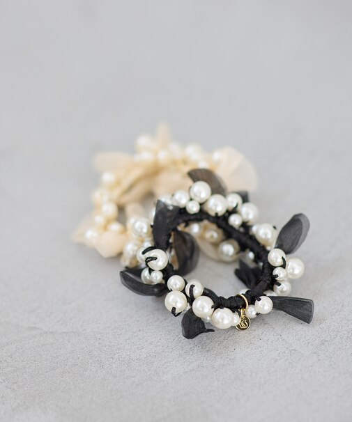 パールリボンヘアゴム