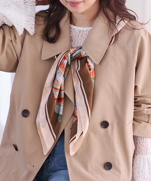 アソート柄スカーフ 90cm