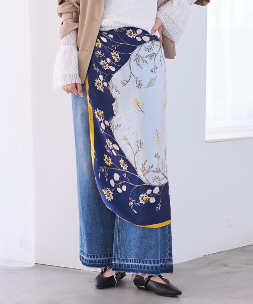 アソート柄スカーフ 90cm