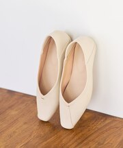 さっと履けるVカットバブーシュパンプス/2WAY