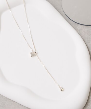 ハートドロップネックレス