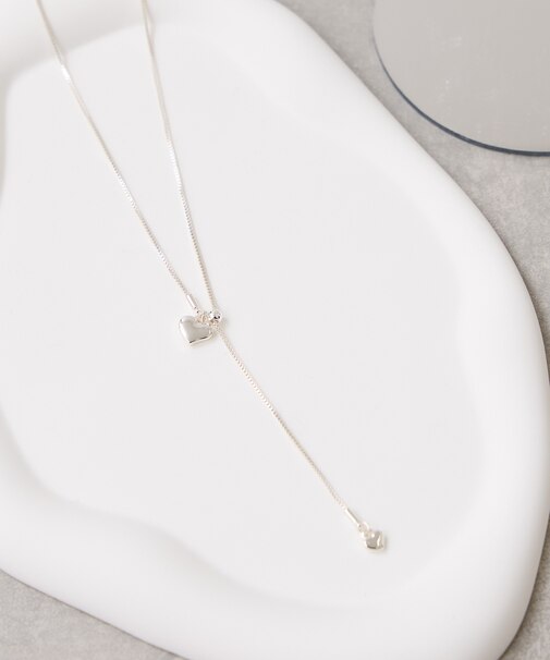 ハートドロップネックレス