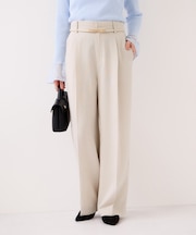 美easyリネンライクワイドパンツ/イージーケア・接触冷感・セットアップ対応