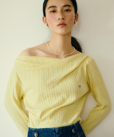 【POLO BCS】ケーブルドレープトップス/WEB限定カラー