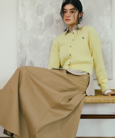 【POLO BCS】タックフレアスカート