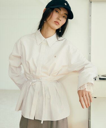 【POLO BCS】ベルト付きウエストタックシャツ/WEB限定カラー