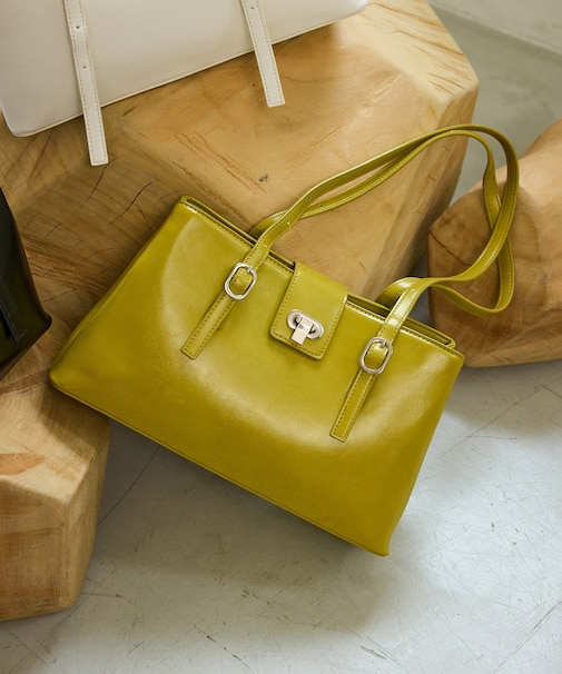 2層ロングハンドルバッグ