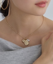 チャームコンビチェーンネックレス