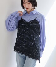 レースアシンメトリーキャミソール