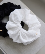 コットンレースシュシュ