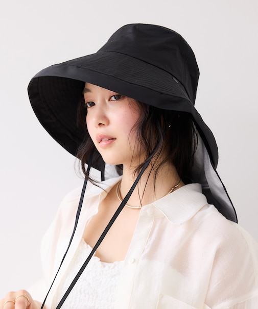 【WEB限定】マイナス18℃ネック＆フェイスカバーつきUVハット/遮熱・UVカット・撥水