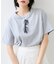 ボクシークロップド刺繍Tシャツ