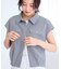 フレンチスリーブサッカーブラウス/UVケア・WEB限定カラー