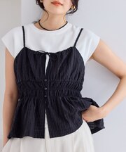 ドットビスチェチュニックキャミソール