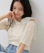 肩リボンTシャツ