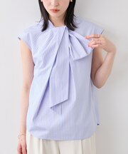 ねじりデザインシャツブラウス