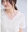 レーストリムVネックTシャツ/汗ジミ加工