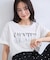 レースレイヤードロゴ半袖Tシャツ