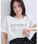 レースレイヤードロゴ半袖Tシャツ