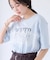 レースレイヤードロゴ半袖Tシャツ