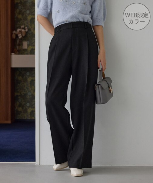 美easyウーリッシュワイドパンツ/WEB限定カラー・セットアップ対応