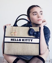 【HELLO KITTY×VIS】日焼けデザイン ハローキティ雑材トートバッグ