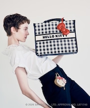 【HELLO KITTY×VIS】日焼けデザイン ハローキティ雑材トートバッグ