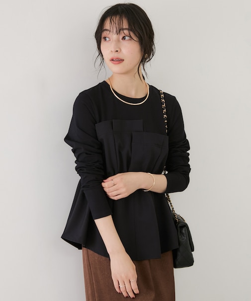 【WEB限定】ビスチェドッキングペプラムロングスリーブTシャツ