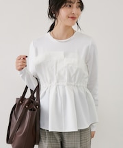 【WEB限定】ビスチェドッキングペプラムロングスリーブTシャツ