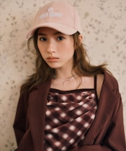 【MARY QUANT×VIS】ロゴ刺繍スエードキャップ