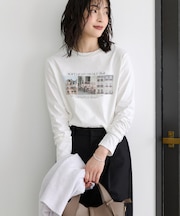 アソートプリントロングスリーブTシャツ