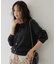 【WEB限定】裾レースドッキングクルーネックカーディガン