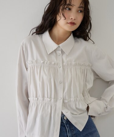ビスチェシャーリングシャツ