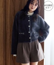 接結ミニフェザーカーディガン/WEB限定カラー