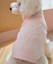 【DOG】スエットライク刺繍ニット/リンクコーデ