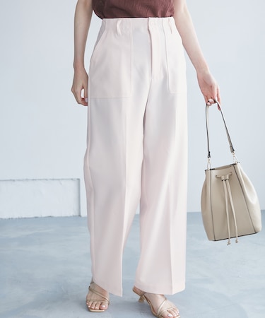 【3サイズ展開】ベイカーパンツ/防シワ・マシンウォッシャブル