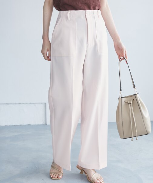 【3サイズ展開】ベイカーパンツ/防シワ・マシンウォッシャブル