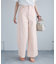 【ウエスト革命デニム】Pinkウエストシェイプワイドデニム