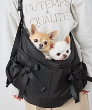 【DOG】【Casselini/キャセリーニ別注】リボンキャリーバック