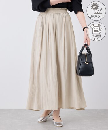 【UVカット・洗濯機OK】さらさらアソート柄スカーチョ