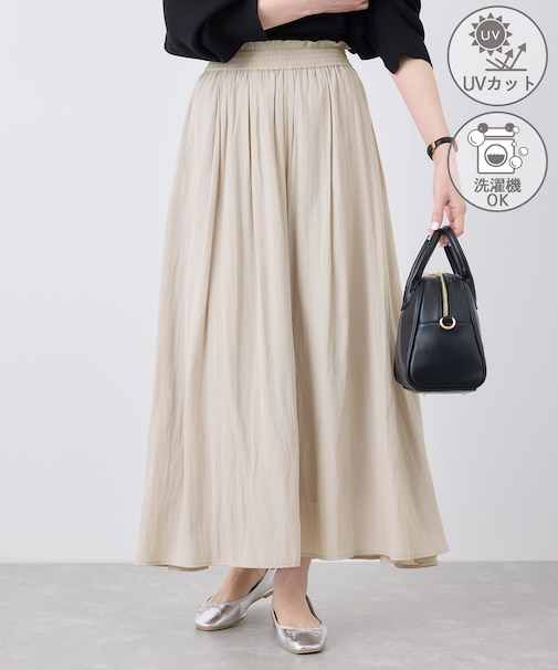 【UVカット・洗濯機OK】さらさらアソート柄スカーチョ