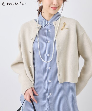 【emur/エミュール】モールヤーンニットカーディガン