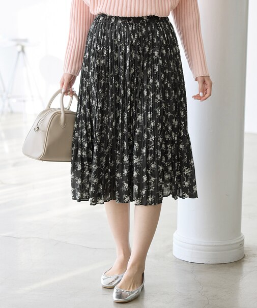 着丈が選べるエアリープリーツスカート