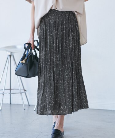 着丈が選べるエアリープリーツスカート
