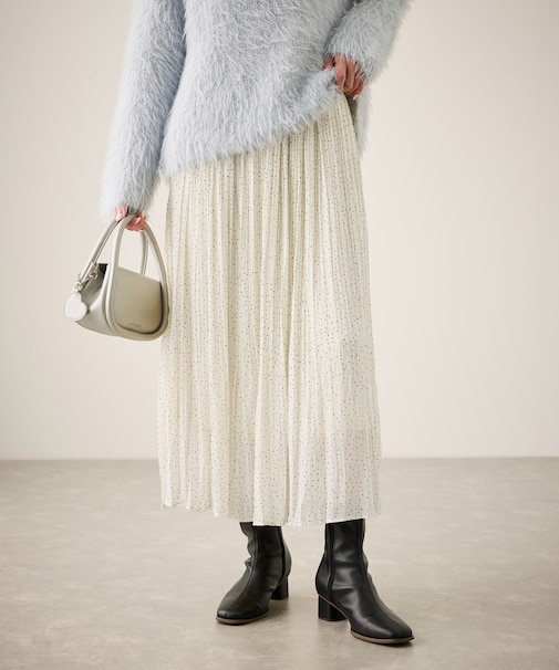 着丈が選べるエアリープリーツスカート