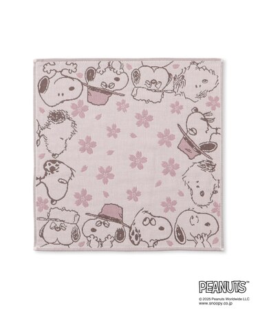 【SNOOPY/スヌーピー】さくら3重ガーゼハンカチ