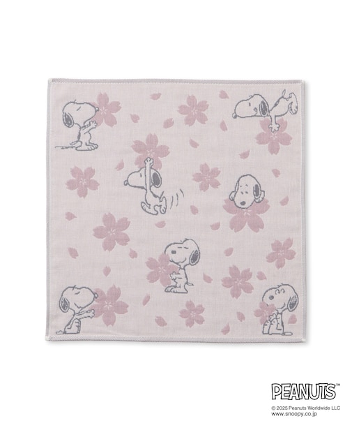 【SNOOPY/スヌーピー】さくら3重ガーゼハンカチ